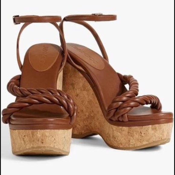 Jimmy Choo | Shoes | Jimmy Choo Diosa 3 Twisted Leather  Jimmy Choo Diosa 130 Twisted Leather Wedge Sandals (size 5/35.5)